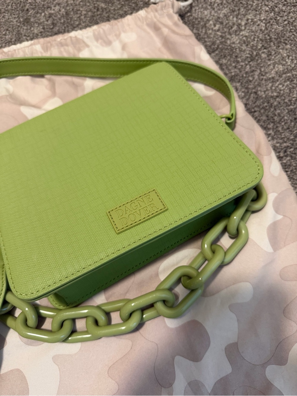 Dagne Dover Lime Green Crossbody Bag